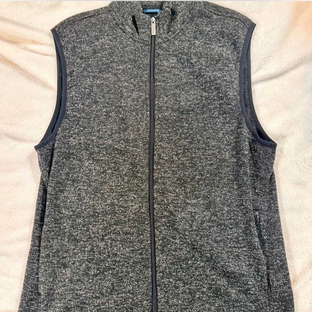 Perry Ellis Charcoal Knit Vest - Excellent Condition